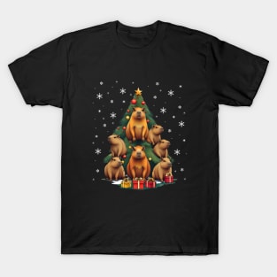 Capybara tree Christmas, Capybara Pets, Cute capybara T-Shirt